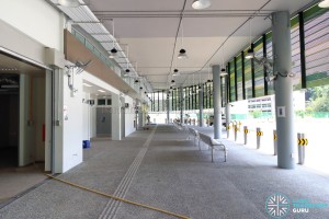New Shenton Way Bus Terminal - Concourse with sawtooth berths