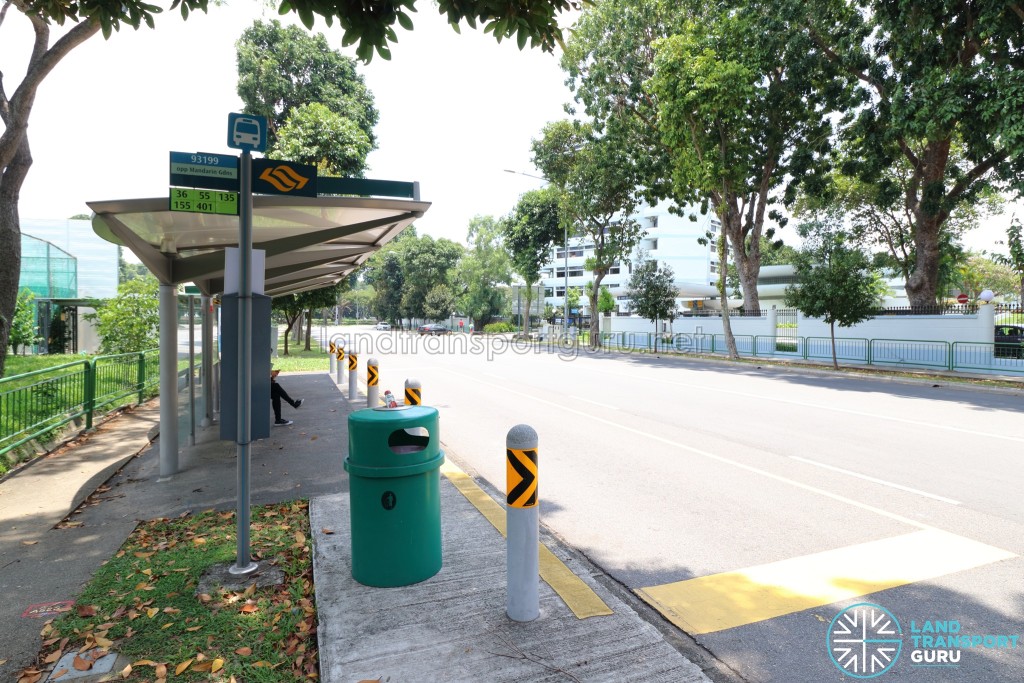 Bus Stop 93199 (Opp Mandarin Gdns) along Siglap Road, to be skipped by Service 55 and 155