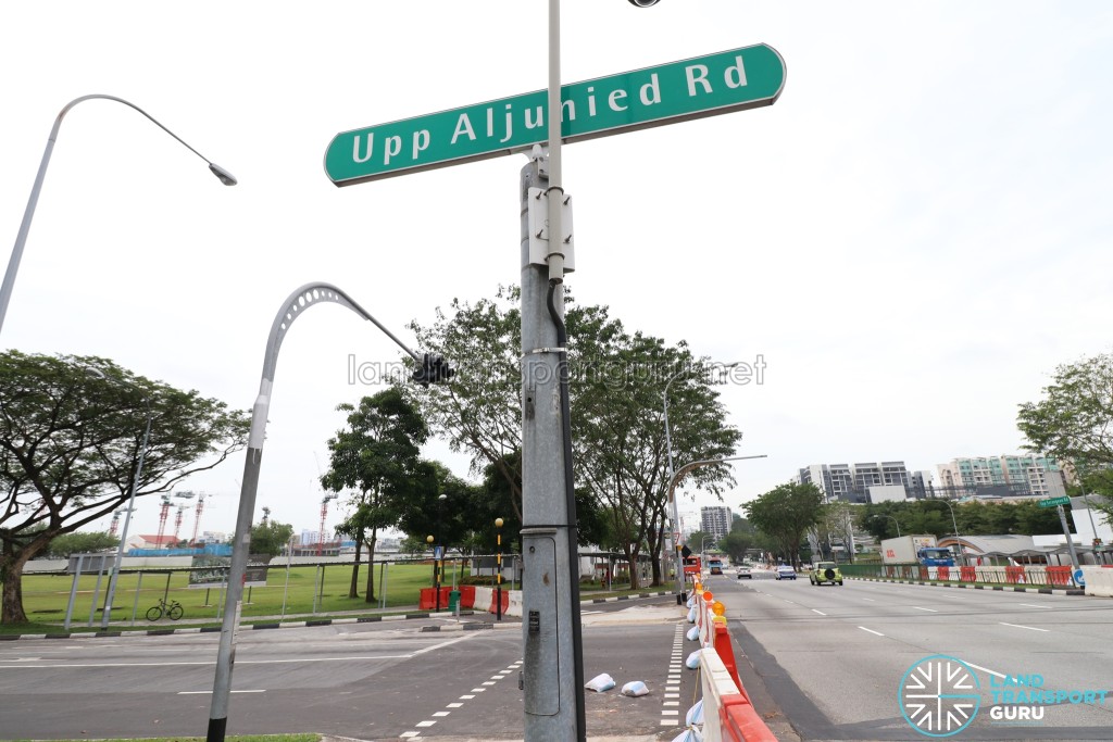 Upper Aljunied Road - Cordoned off from Upper Serangoon Road
