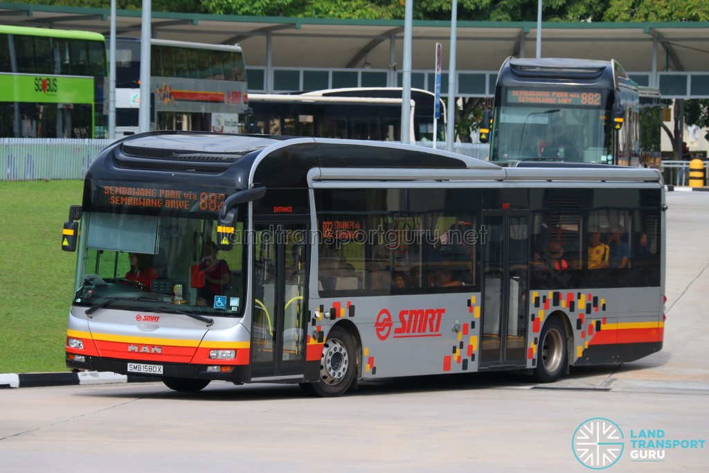 Bus 882 - SMRT Buses MAN A22 (SMB1580X)