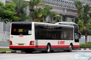SMRT MAN NL323F A22 (SMB289U) - Training Bus - Rear