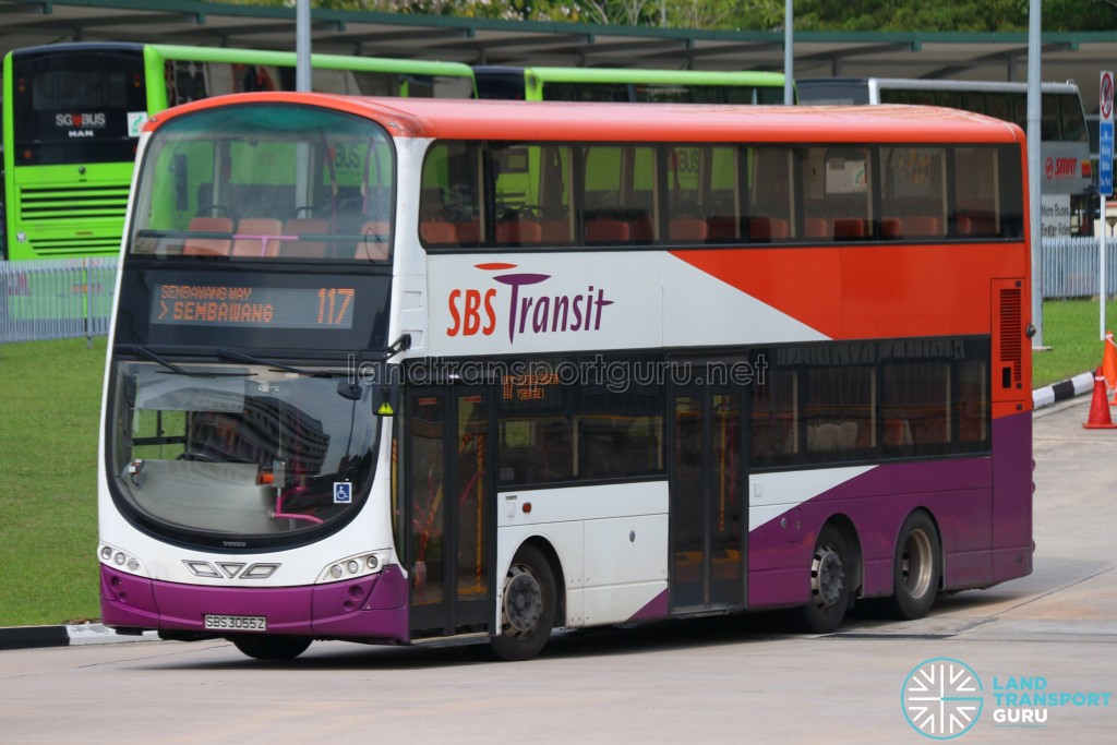 SBS Transit Volvo B9TL Wright (SBS3055Z) - Service 117