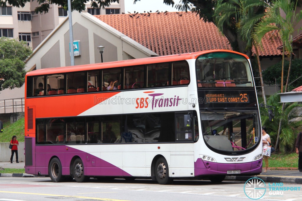 SBS Transit Volvo B9TL Wright (SBS3071B) - Service 25