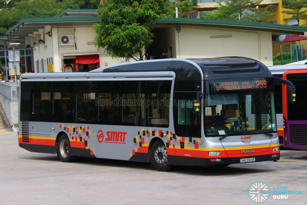SMRT Buses MAN A22 (SMB3164B) - Service 859