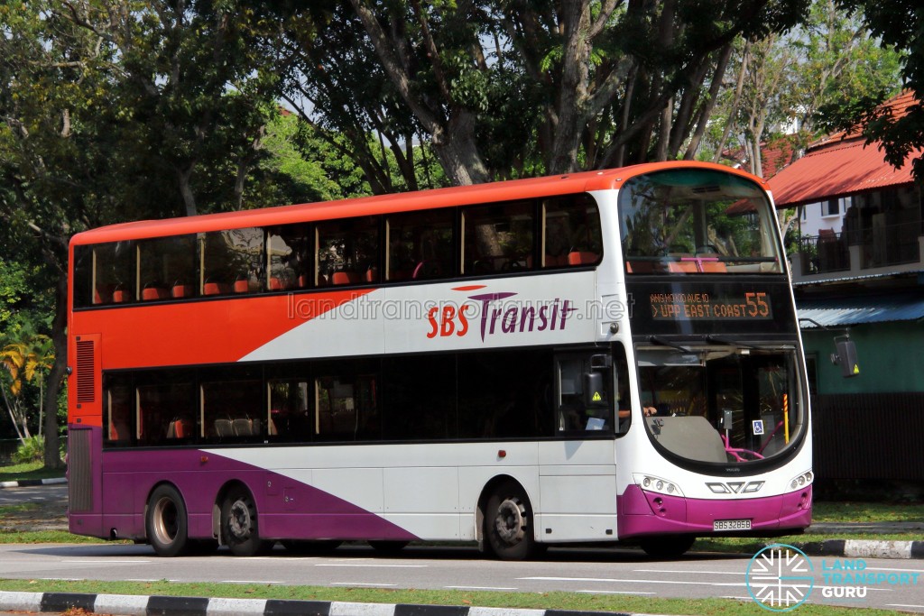 SBS Transit Volvo B9TL Wright (SBS3640J) - Service 55
