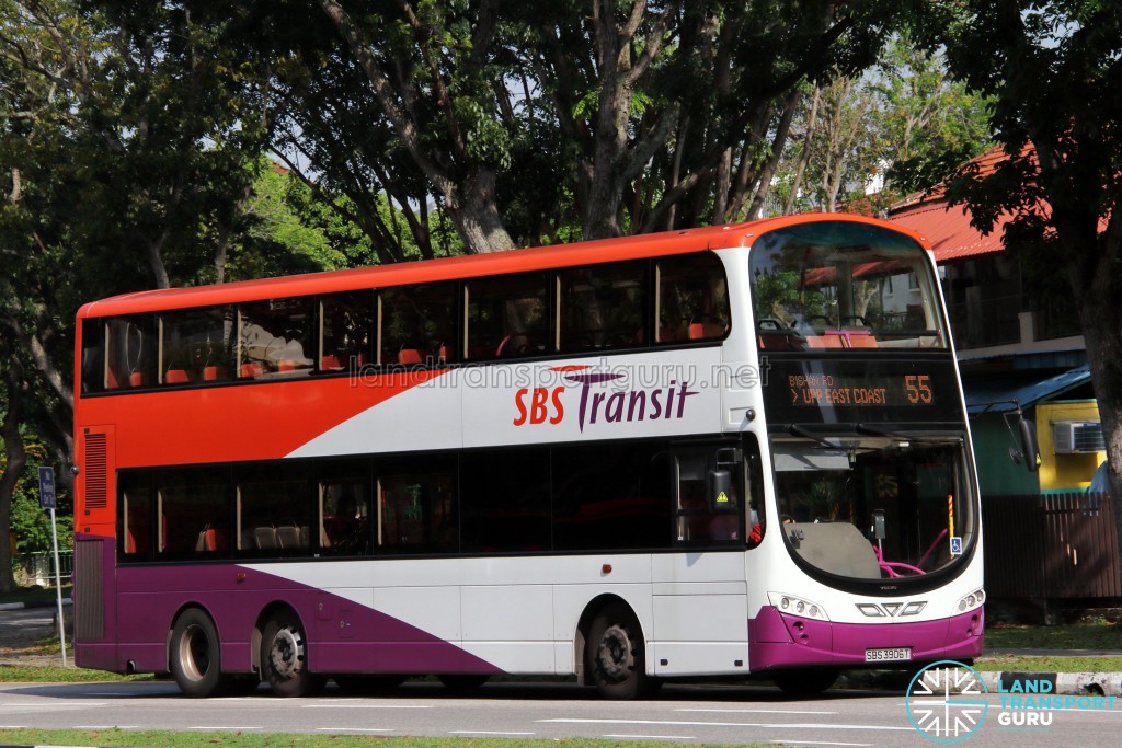 SBS Transit Volvo B9TL Wright (SBS3906T) - Service 55