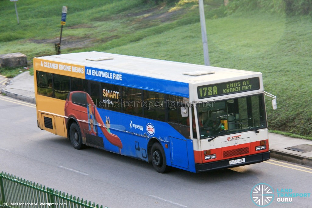 SMRT Mercedes-Benz O405 (TIB494R) - Service 178A