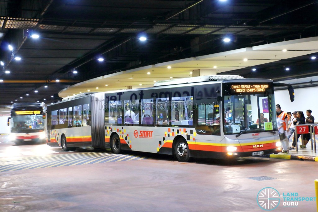 SMB8013X - Tanah Merah-Changi Airport Shuttle Bus, activated during planned line closure