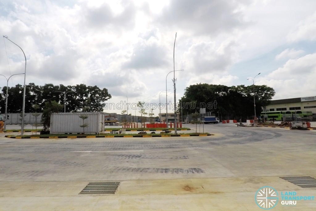 Hougang Bus Depot Expansion - Bus movement area, with Bus Assembly on the right