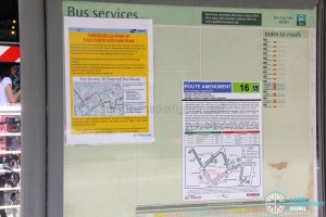 Joo Chiat Road closure - Bus Route diversion posters
