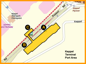 Keppel MRT Station - Indicative location map