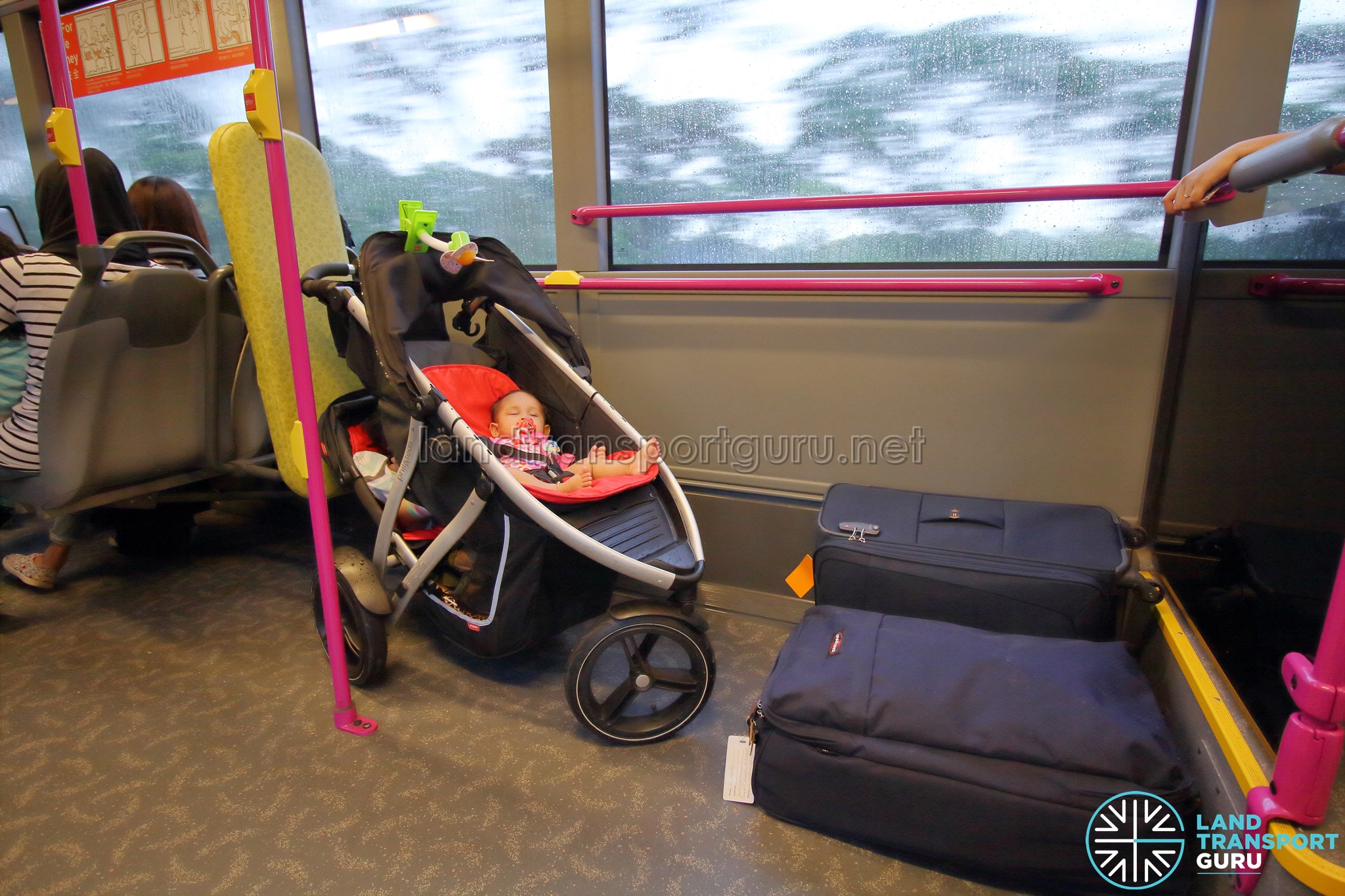 Open prams are allowed on public buses