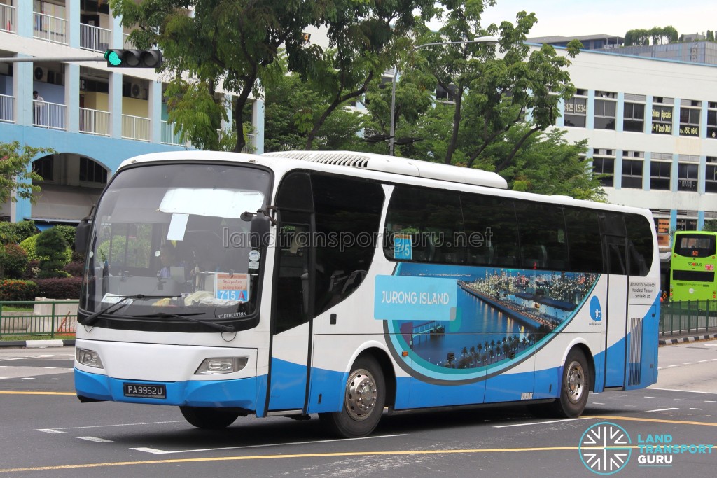 Jurong Island Bus Service 715A - Woodlands Transport Isuzu LT134P (PA9962U)