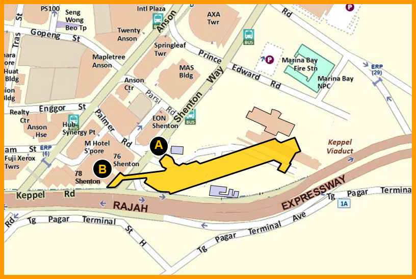 Prince Edward Road MRT Station - Indicative location map