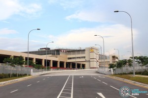 Tuas Bus Terminal in April 2017, with Public Transport logo fixed