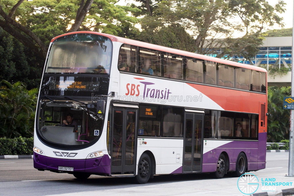 SBST Volvo B9TL Wright (SBS3270T) - DTL Shuttle Service towards Bukit Panjang