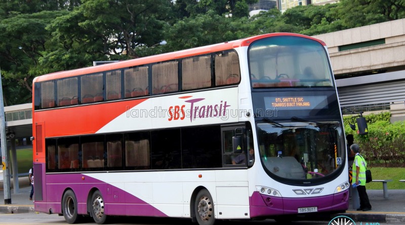 SBST Volvo B9TL Wright (SBS3611T) - DTL Shuttle Service towards Bukit Panjang