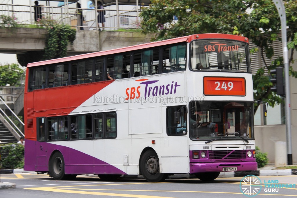 SBS Transit Volvo Olympian 2-Axles (SBS7226X) - Service 249