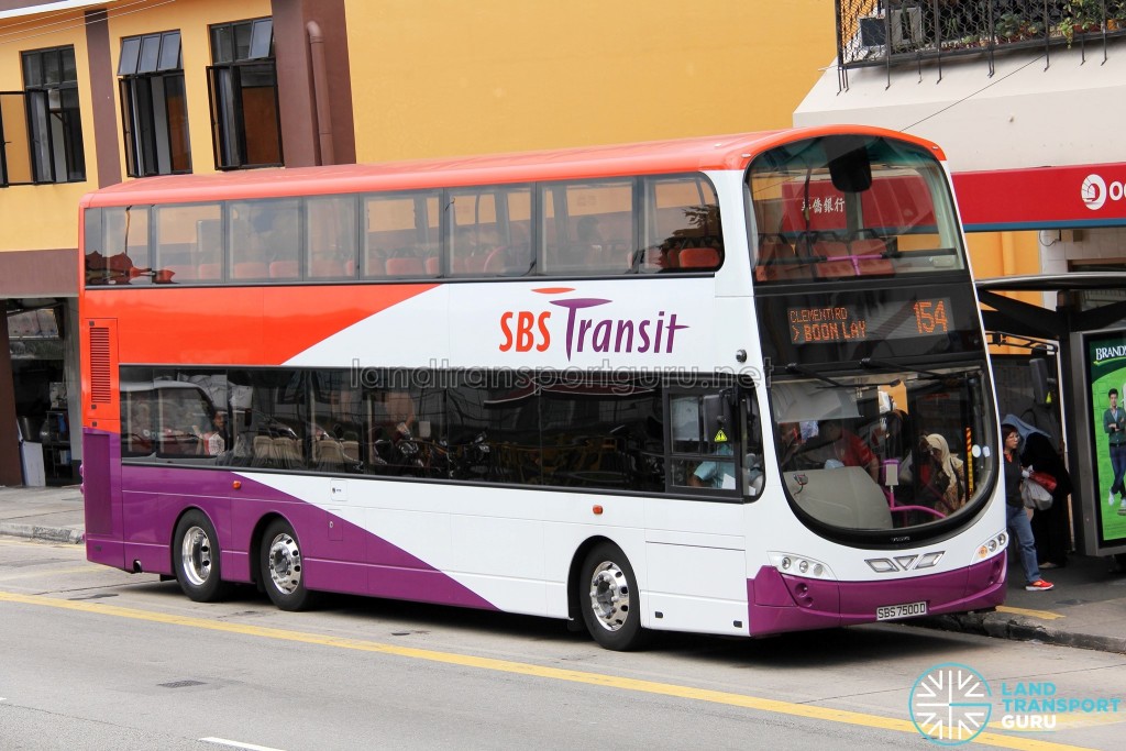 SBS Transit Volvo B9TL Wright (SBS7500D) - Service 154