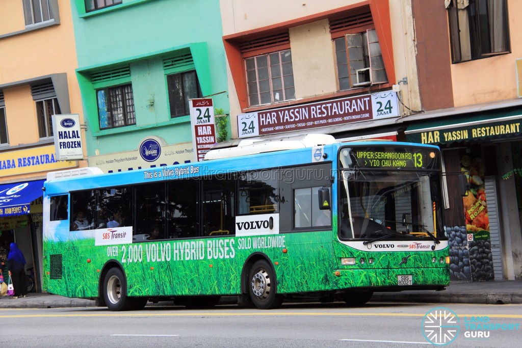 SBS Transit Volvo B5RLE Hybrid (SBS8002T) - Service 13