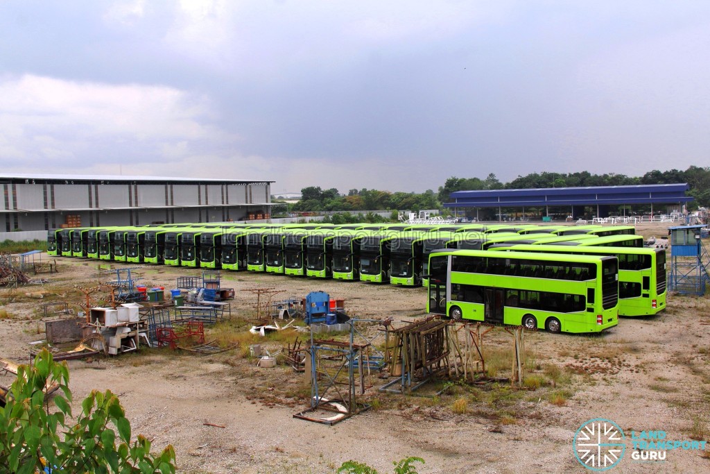 Gemilang Coachworks - Assembled MAN A95 Facelift buses in storage, awaiting delivery to Singapore
