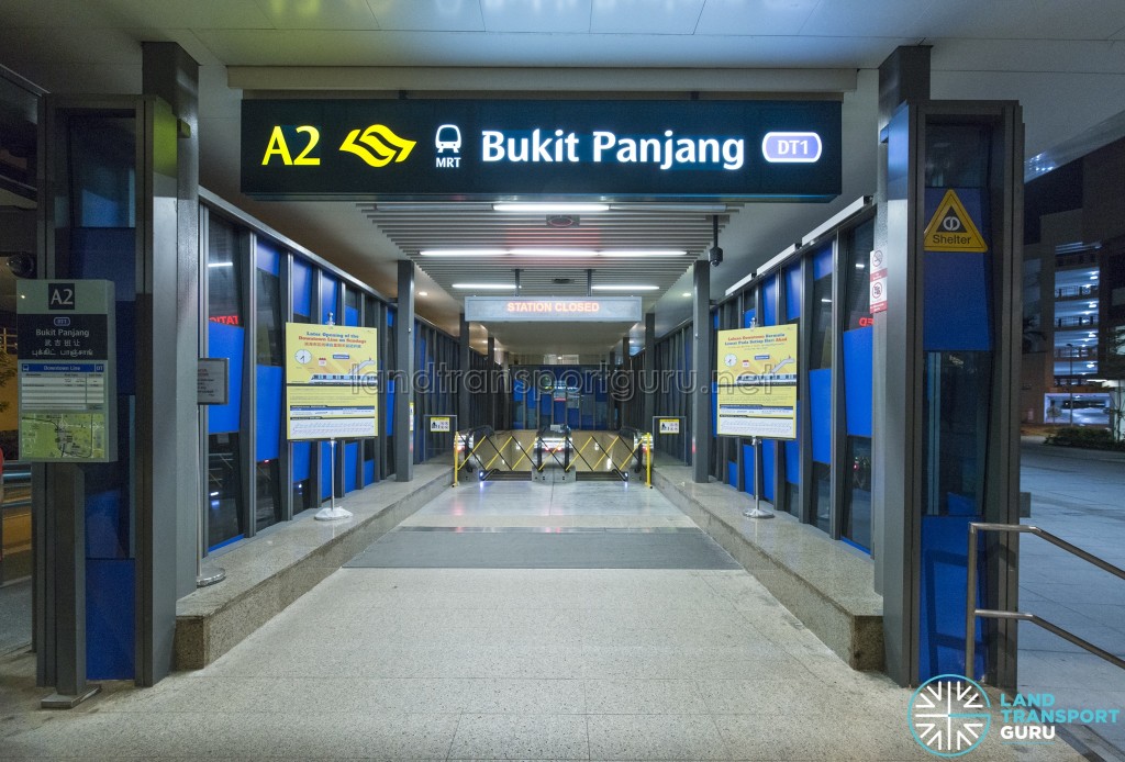 Bukit Panjang MRT Station - Closed Exit A2