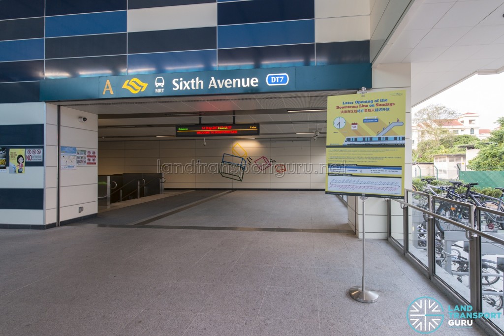 Sixth Avenue MRT Station - Late opening