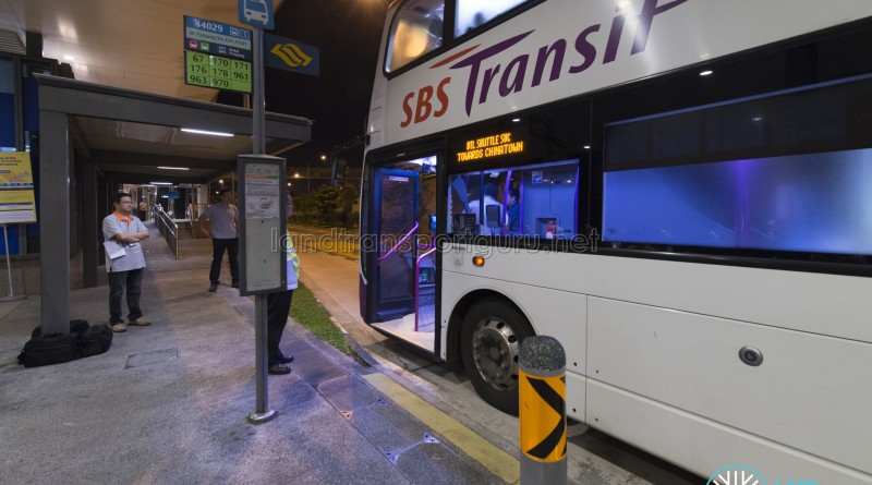 Bukit Panjang MRT Station - Shuttle Bus queue