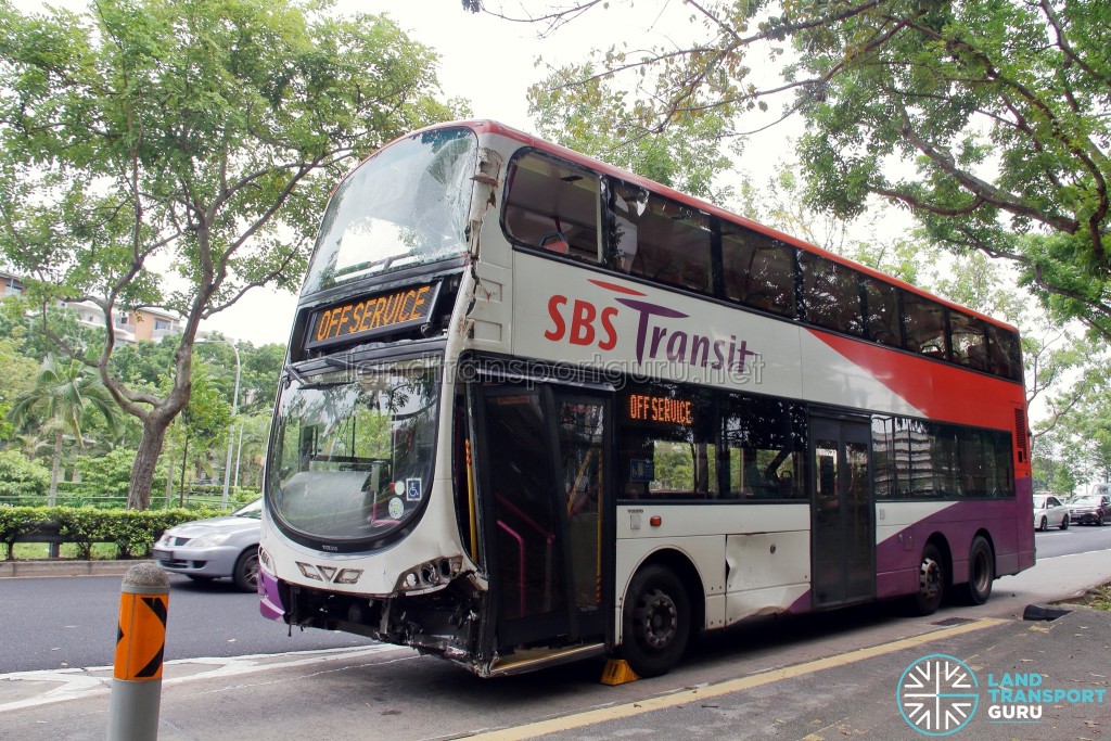Accident bus moved to Hougang Ave 2 (Blk 634) bus stop