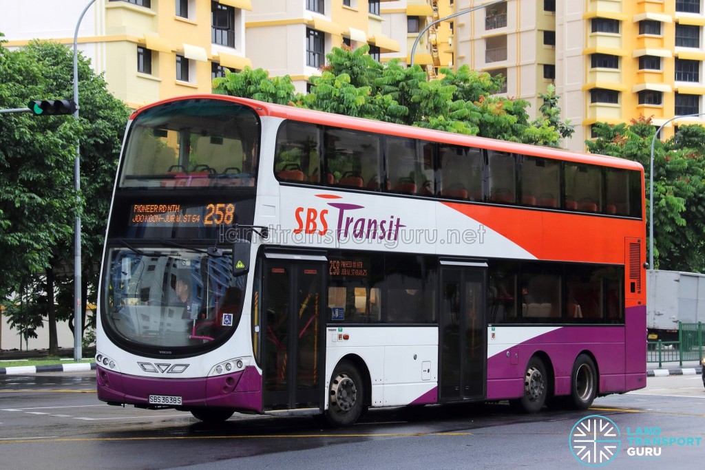SBS Transit Volvo B9TL Wright (SBS3638S) - Service 258