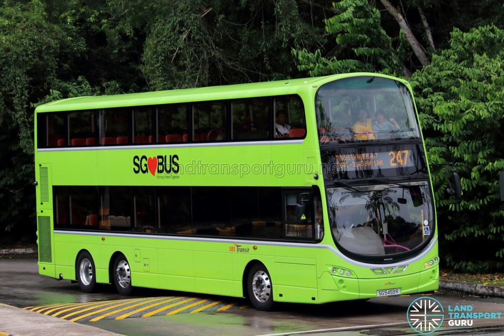 SBS Transit Volvo B9TL Wright (SG5459R) - Service 247