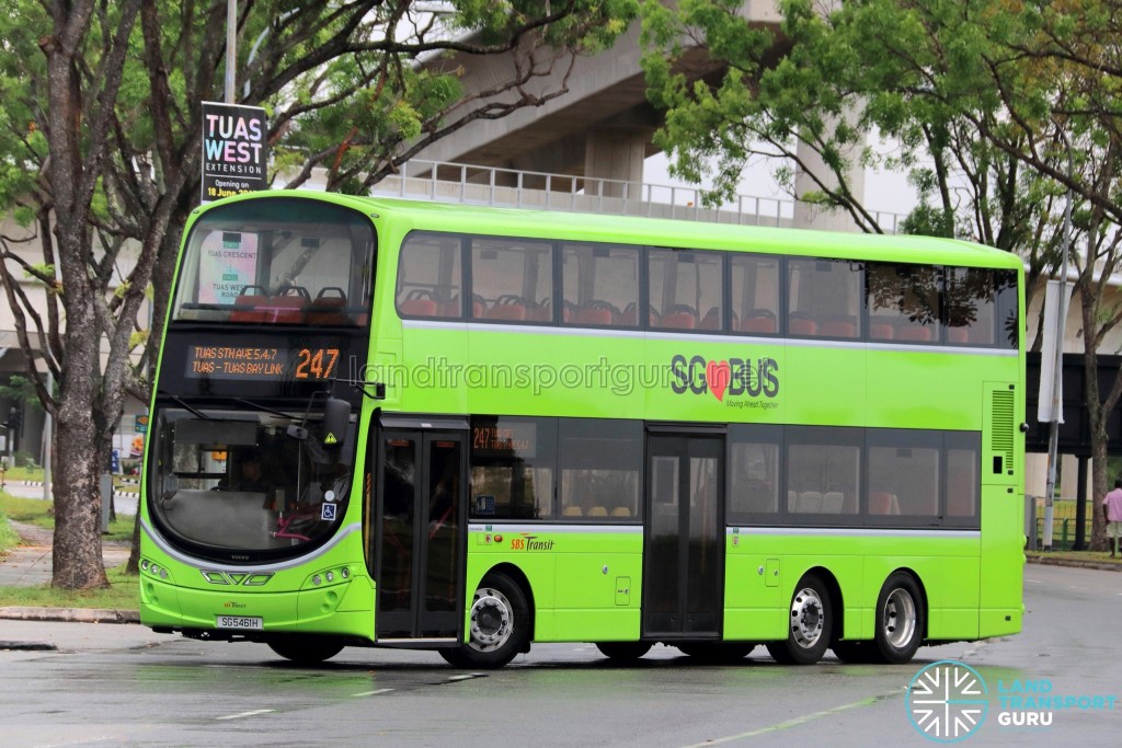 SBS Transit Volvo B9TL Wright (SG5461H) - Service 247