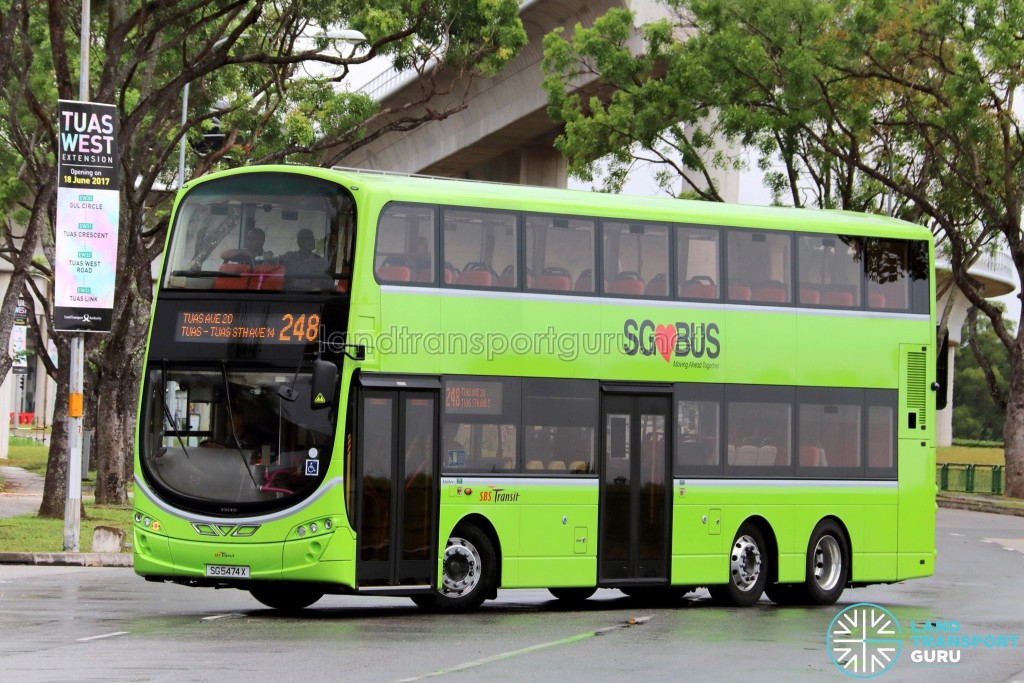SBS Transit Volvo B9TL Wright (SG5474X) - Service 248
