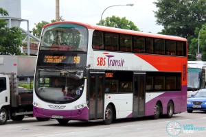 SBS Transit Volvo B9TL Wright (SBS7593K) - Service 99