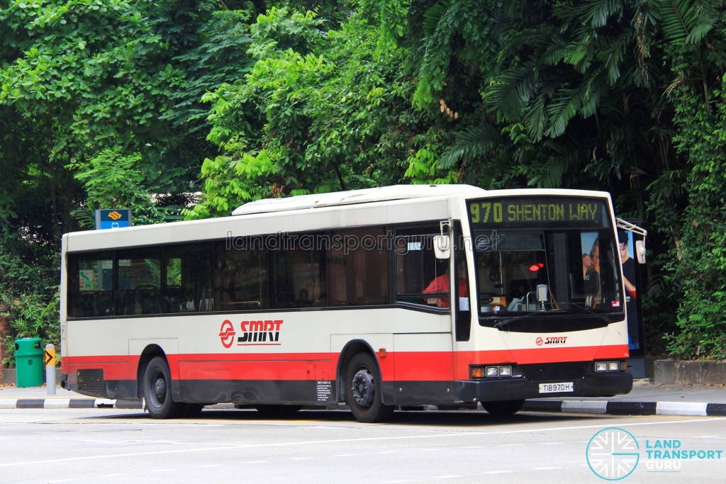 SMRT Mercedes-Benz O405 Volgren (TIB970H) - Service 970