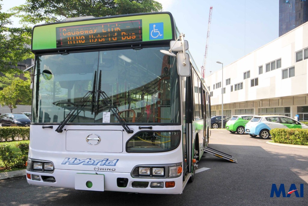 Hino Hybrid Bus - Front