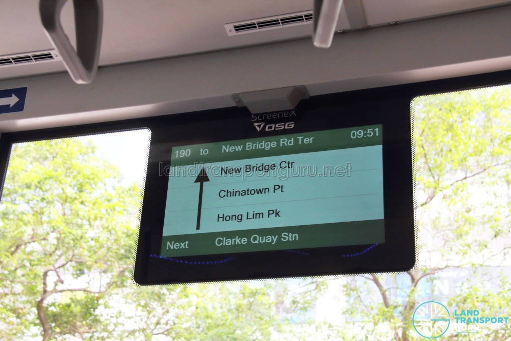MAN Lion's City SD 3-Door (SG4002G) - Window-mounted OSG ScreeneX Passenger Information Display System (PIDS)
