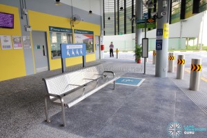 Shenton Way Bus Terminal - Priority seating area