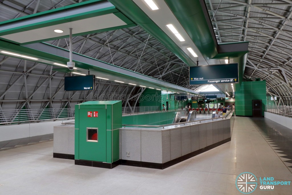 Tuas Link MRT Station - Concourse level paid area