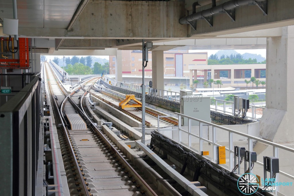 Tuas Link MRT Station - Tuas Depot reception tracks