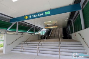 Tuas Link MRT Station - Exit A along Tuas West Drive (Southbound)