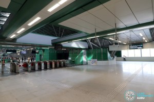 Tuas Link MRT Station - Concourse level faregates