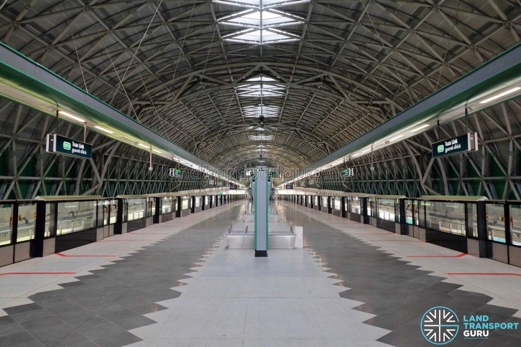 Tuas Link MRT Station - Platform level