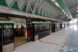 Tuas Link MRT Station - Platform A (to Pasir Ris)