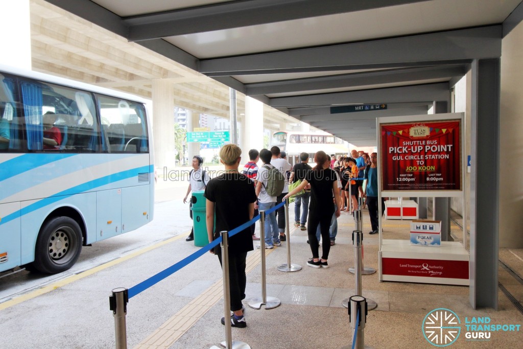 Tuas West Extension Open House - Shuttle Boarding Point at Gul Circle