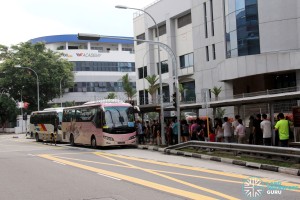 Tuas West Extension Open House - Shuttle Boarding Point at Joo Koon