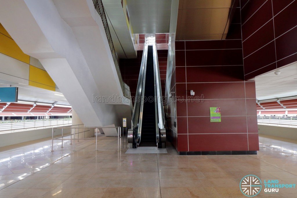 Tuas West Road MRT Station - Concourse level paid area