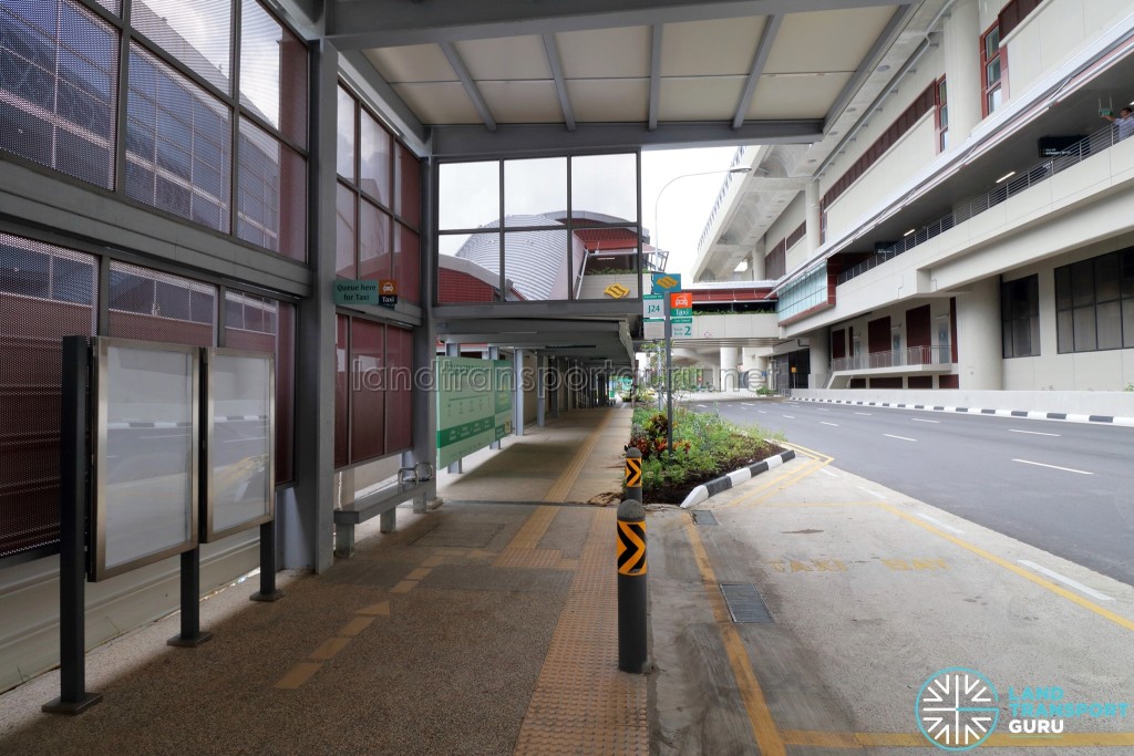 Tuas West Road MRT Station - Exit B & Bus Stop along Pioneer Road (Eastbound)