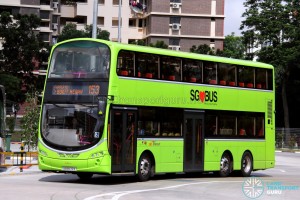 SBS Transit Volvo B9TL Wright (SG5572X) - Service 153