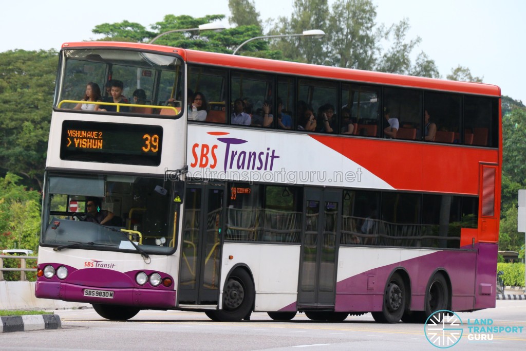 SBS Transit Volvo Super Olympian B10TL (SBS9830M) - Service 39